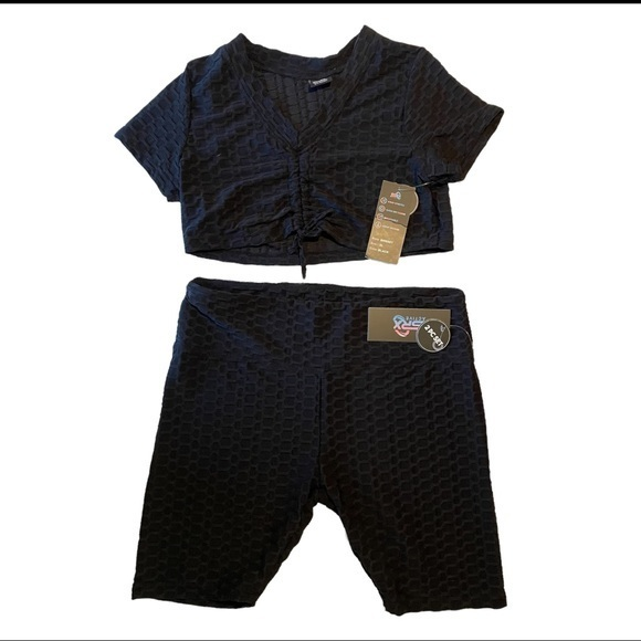 ⭐️FSP⭐️SRX Active Biker Shorts and Crop Top Set - Picture 1 of 9